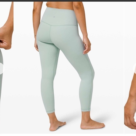 [12] 2022 Lululemon Athletica Align Pant High Rise 28” Aqua Mint Green Hazy Jade - Picture 3 of 14